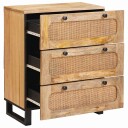 vidaXL Serviesskap Brun 60 x 33 x 75 cm Massiv mango tre