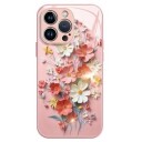 iPhone 13 Pro Max Hybrid-deksel med blomsterbukett Rosa