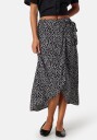 Pieces Pctala Wrap Skirt Black AOP Dot M