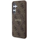 Guess Mobildeksel for Samsung Galaxy S24 MagSafe Brun Lær med Logo