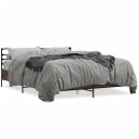  Sengeramme brun eik 150x200 cm konstruert tre og metall 8721102613470