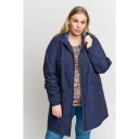 Signature Mørkeblå Signature Parkas Tynn Kåpe Med Hette Fra Ciso - Marineblå Yttertøy Blå M