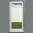 Vista Plissegardin crush utspent 80x160 cm hvit lysfiltrerende