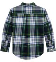 Ralph Lauren Kids Plaid Cotton Oxford Shirt   White   132 137
