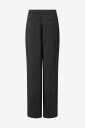 Gina Tricot   Bukser Pleated Satin   Svart