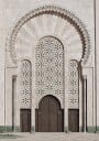 Ornate Doorway of Hassan II Mosque Casablanca Plakat Plakat / 50x70cm