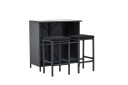 Venture Design Knock drikkegruppe Svart/svart 2 paller & bord