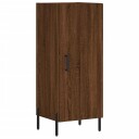 vidaXL Skjenk brun eik 34,5x34x90 cm konstruert tre