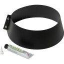 Metalbestos skorstein Ø 280 mm krage for beslag, svart black