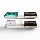 Zens Quattro Pro 4 Qi2 Trådløs Lader 4x15W Hvit