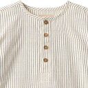 Wheat Skjorte Bjørk  Dark Blue Stripe (128 / 8 år)