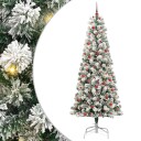  Kunstig sammensatt juletre med LED  stripelys 240 cm PVC