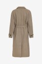 Vila   Kåpe viWollie L/S Button Long Coat   Grå