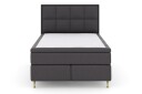 Select No 5 Komplett Sengepakke 140x200 Fast Watergel Mørkegrå/Gullben