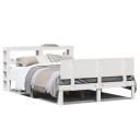  Sengeramme med hodegavl hvit 140x200 cm heltre furu 3306087