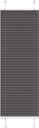  plisségardin sort 40x150 cm Stoff Bredde 39,4 Polyester