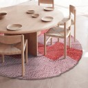 Ryetepper   Amira Natural Cotton Shaggy rosa Størrelse: Ø 200 cm