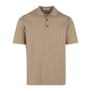 Marcio Pique Sand L Knitted button pique