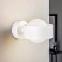 Argon Vegglampe Mado av stål hvit 1 lyskilde
