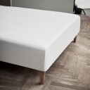 Juna Percale Boxlagen 120X30X200 Cm Hvid - White - 120X30X200CM
