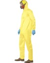Lisensiert Breaking Bad Hazmat Suit Herrekostyme med Latexmaske