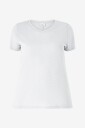 Only Carmakoma - Topp carRex SS V- Neck Lurex Top Ess JR - Sølv