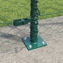  Gjerde med innlegg. grønn 1.6 x 25 m PVC belagt stål