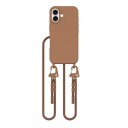 Tech Protect MagNecklace MagSafe Case with Lanyard for iPhone 16 Brown