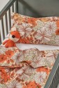 FIORI MINI dynetrekksett barneseng Oransje/multi 100X130