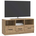  TV skap med skuff Artisan eik 102 x 34,5 x 47 cm Konstruert tre