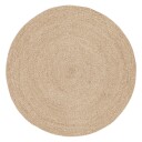 Dixie Ella matte Ø125 cm Hvit-natur