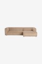 Ellos Home   Sofa Servetta 4 seter med sjeselong   Brun
