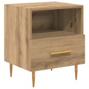  Nattbord med skuff Brun 40 x 35 x 47.5 cm Konstruert tre