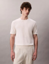 Calvin Klein Ss Supima Cotton Crew 14Gg - Cream - XL