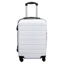 Borg Living Kabinkoffert - Hardcase lettvekt koffert - Str. liten - Hvit Stripe