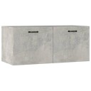 vidaXL Veggskap betonggr? 80x35x36,5 cm konstruert tre