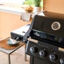 Freestyle 425 Pro svart gassgrill med infrarød sidebrenner