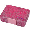 Yumbox Sparkle Pink Glitter / Clear Pink Tray Snack Size Small Bento Lunch Box