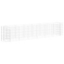 vidaXL Gabion høybed galvanisert jern 260x50x50 cm