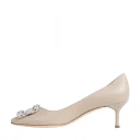 Manolo Blahnik Dame Sko Beige 37 EU,