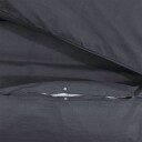  Sengesett svart 155x220 cm bomull 8720845433215