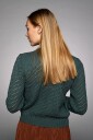 Cardigan med diagonale hulle