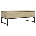  Salongbord sonoma eik 100x50x40 cm konstruert tre og metall 8721012479166