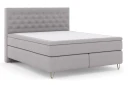 Select No 6 Komplett Sengepakke 160x200 F/M Memory/Pocket Lysegrå/V formede Metallben