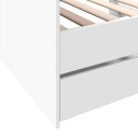  Dagseng med skuffer hvit 90x190 cm konstruert tre 8721102625060