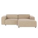 Rowico Home Willard Sofa 3-pers. m. chaiselong, Høyre, Lys beige stoff   Unoliving