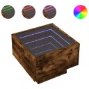  Salongbord med Infinity LED røkt eik 40x40x30 cm 3284067