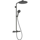 Hansgrohe Raindance Alive S Puro Showerpipe dusjsett, vannsparende, børstet sort krom