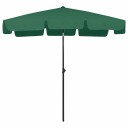 vidaXL Strandparasoll grønn 200x125 cm