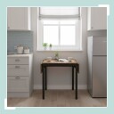 Sammenleggbart spisebord for 2–4 plassbesparende og uttrekkbart